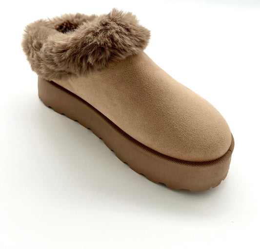 Women Shoes| Top Moda Women's Fluffy Slipper | Mini Platform Boots